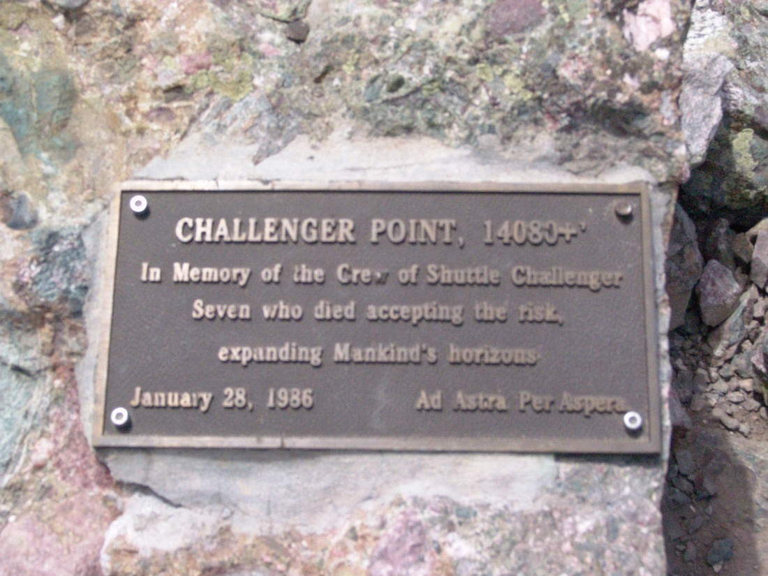 Challenger Plaque